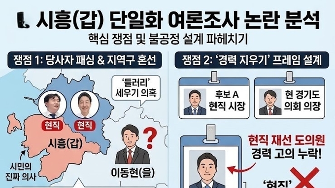 시흥(갑) 단일화의 덫, 이동현 후보 지우기 위한 ‘기획된 설계’였나?(4)